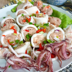 sotong Stuffed Squids with Pork