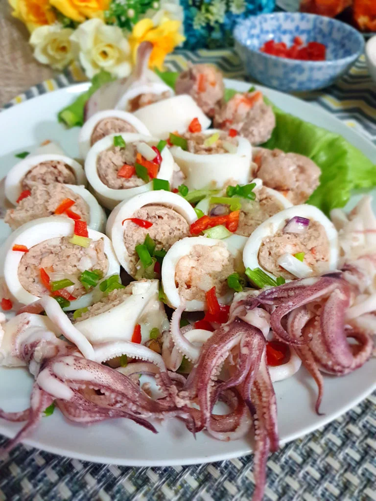 Stuffed Squids with Pork